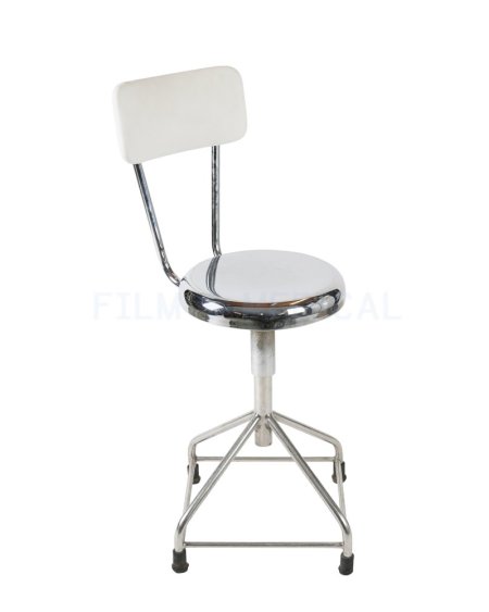 Metal Stool With Back Rest 