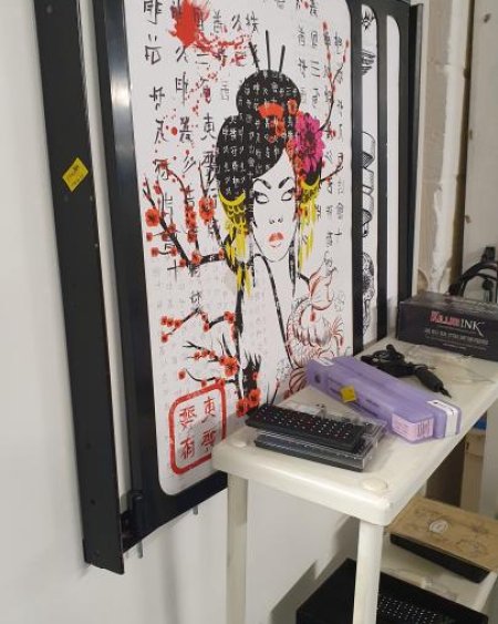 wall mounted tattoo portfolio 