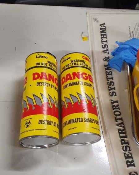 Metal Sharps bin