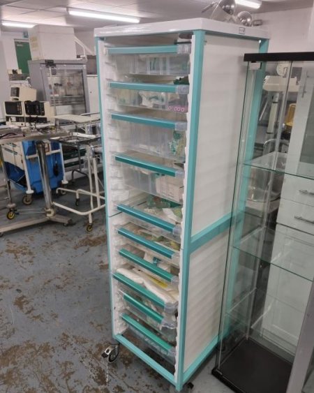 Modura Cart Large green storage trolley 