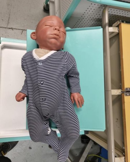 Hand painted baby