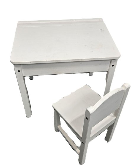Childs Chair & Desk Set Open top storage