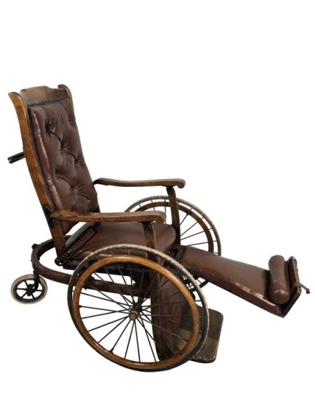 Period Wheelchair with detachable Leg support.