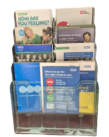 4 Tier Leaflet Holder Dressed
