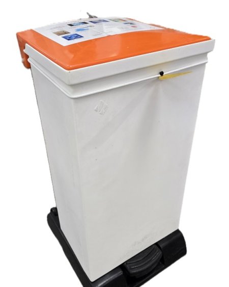 Large Orange Lid bin