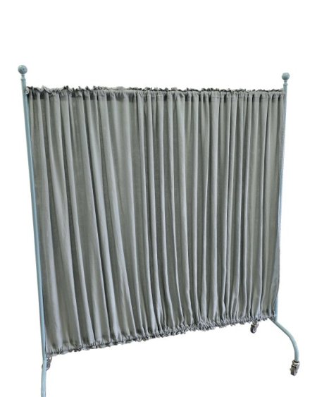 Period Hospital Screen Green Curtain