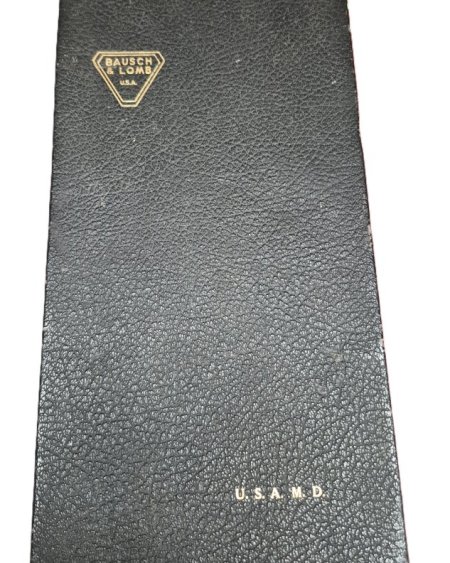 Black leather Box of Lenses