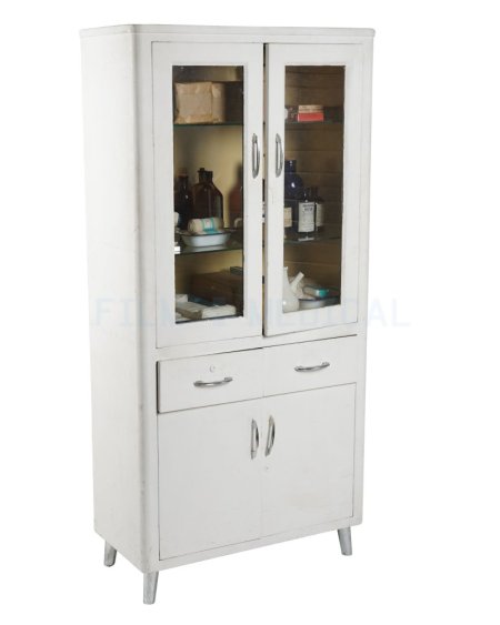 Period Double Fronted Hospital Cabinet dressed