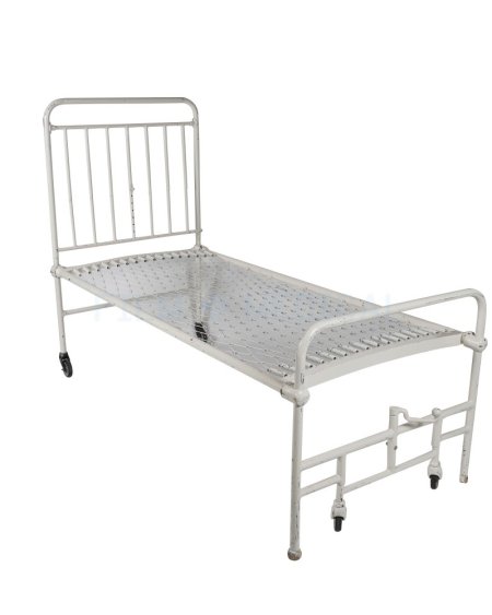 1950's hospital Bed With Mattress   (Linen Priced Separately)	