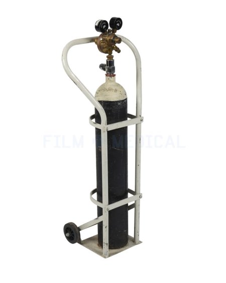 Oxygen Bottle and Trolley 