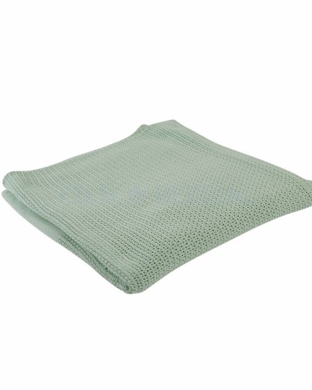 Mint Green Cellular Blanket