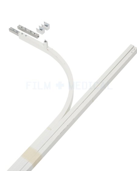 Curtain Rail U shape Tracking 2x wall Brackets 2x Ceiling Brackets Per track
