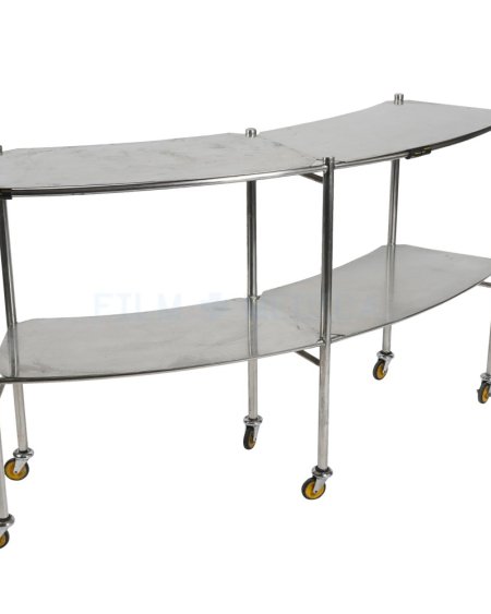 Curved Steel Trolley Double