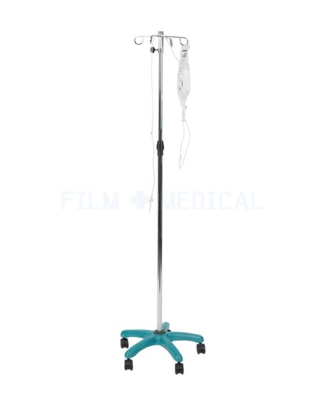 Dark Turquoise Drip Stand IV & With Giving Set