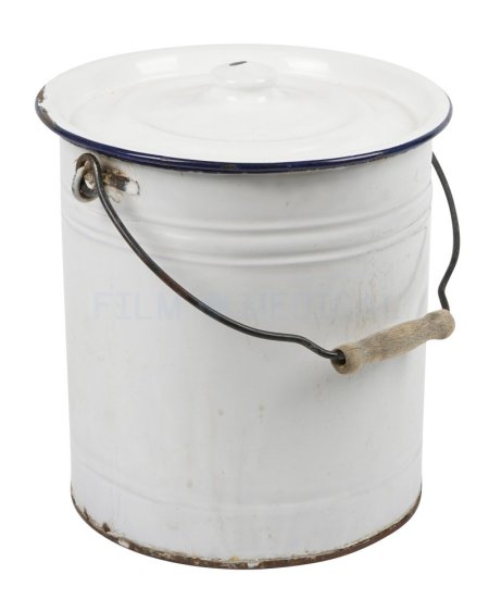 Enamel Bucket With Lid