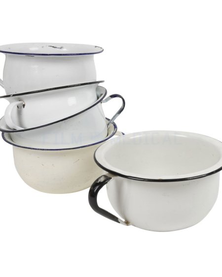Enamel Bowl With Handles Priced Individually 