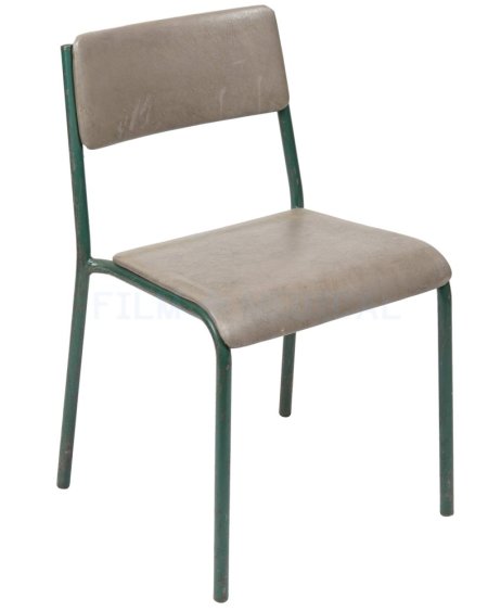 Period Grey Chair With Green Legs