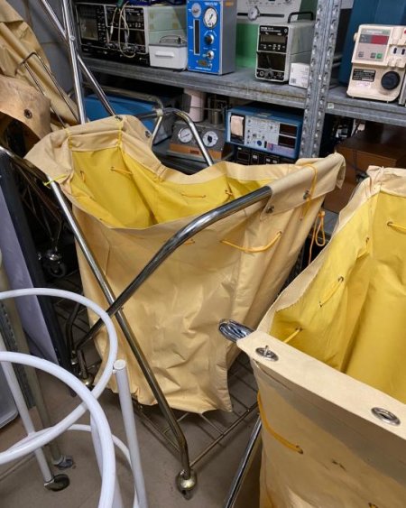 Yellow laundry skip