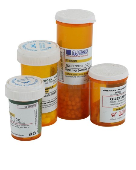 Pill Bottles Orange American