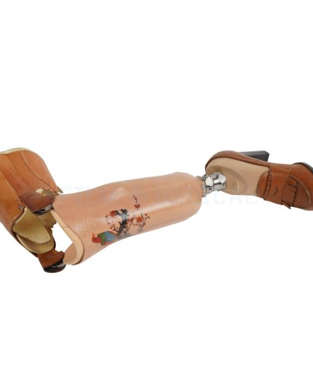 Prosthetic Leg With Art Work