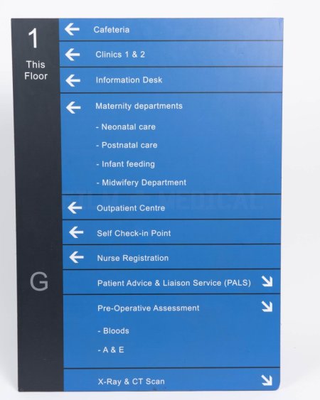Hospital Sign Cafeteria Large