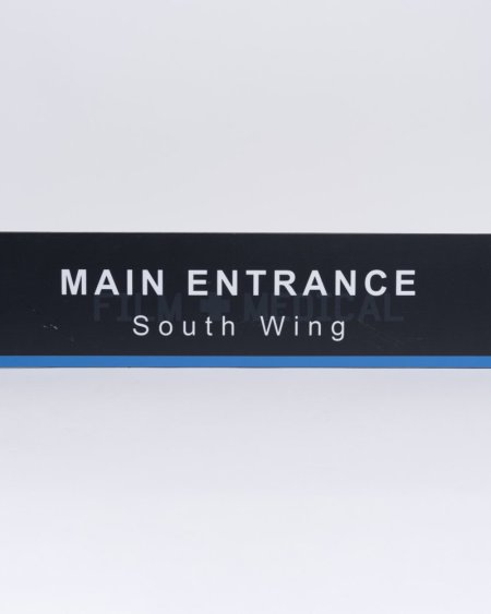 Hospital Sign Main Entrance South Wing 