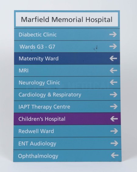Hospital Sign Diabetic Clinic 