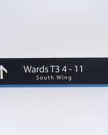 Hospital Signs Ward T3 4-11 South Wing