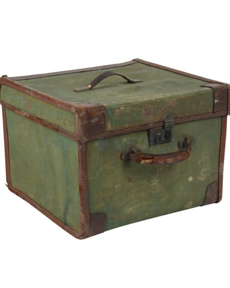 Storage Crate Leather Trim