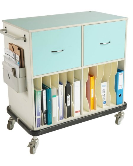 Nurse Records Teal Trolley