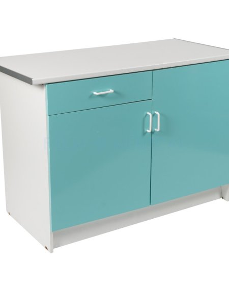 Turqouise White Cuboards