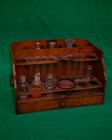Period Laboratory Stand and Glassware