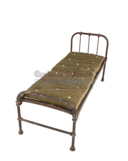 Period Hospital Bed With Mattress   (Linen Priced Separately)	