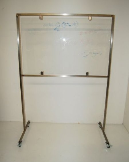 Glass incident / lab display panel on stand