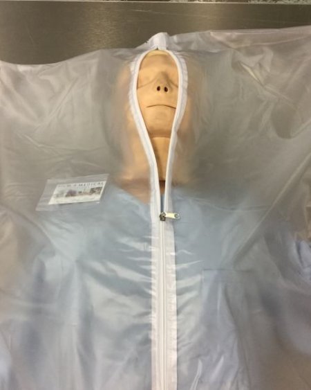 Clear body bag