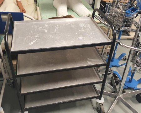 3 tier black trolley 