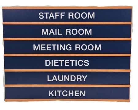 Hospital Signage Staff Room ( Interchangable Text )