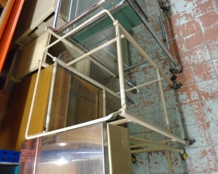 Cream square trolley 