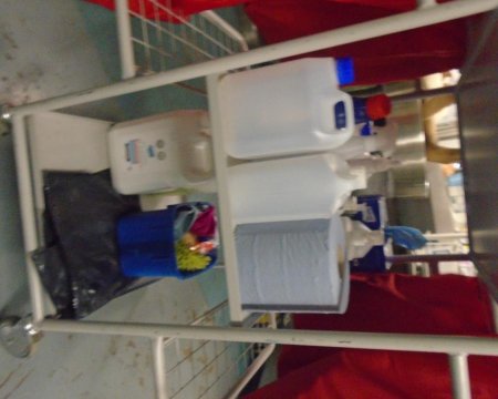 Dressing for janitors trolley 
