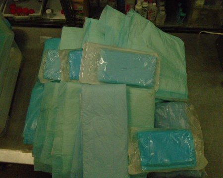 6 dressed containers joined blue 