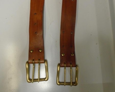 Leather leg restraints 