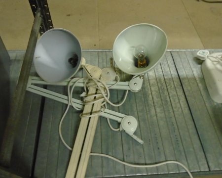 angle poise lamp cream wall mount