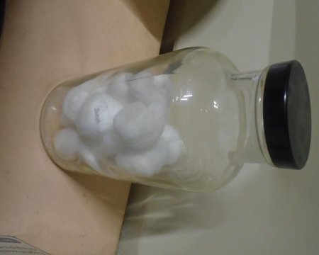 Cotton Wool in Jar