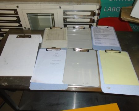 white clipboards