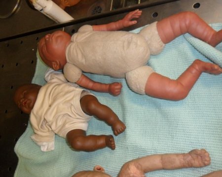 hand painted babies 
