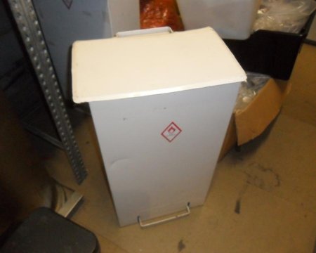 White hospital bin 