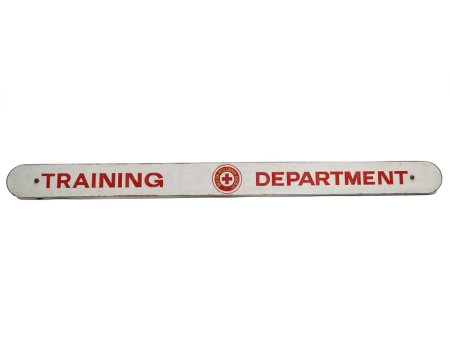 Training Department Sign