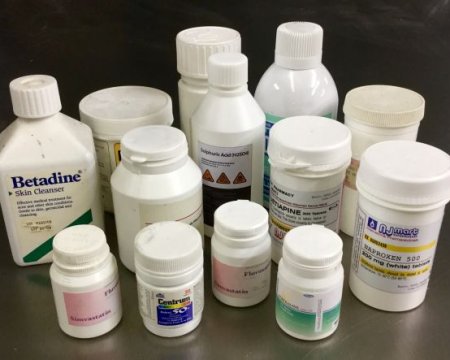 Plastic medicine containers