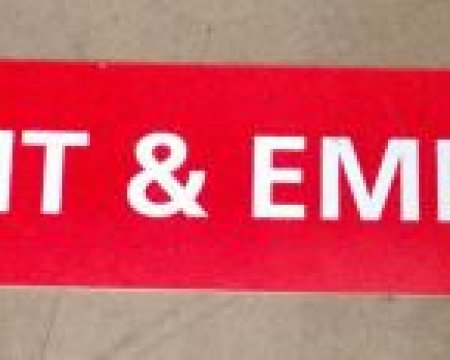 Large A and E sign