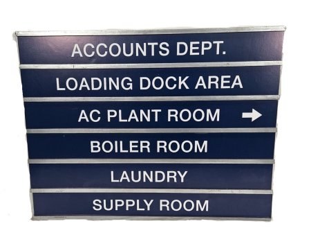 Hospital Signage Accounts Dept ( Interchangable Text )